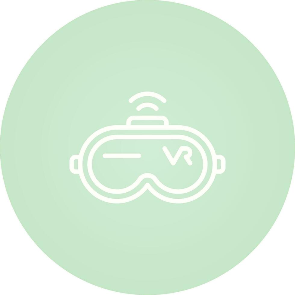 virtuell Wirklichkeit Headset Vektor Symbol