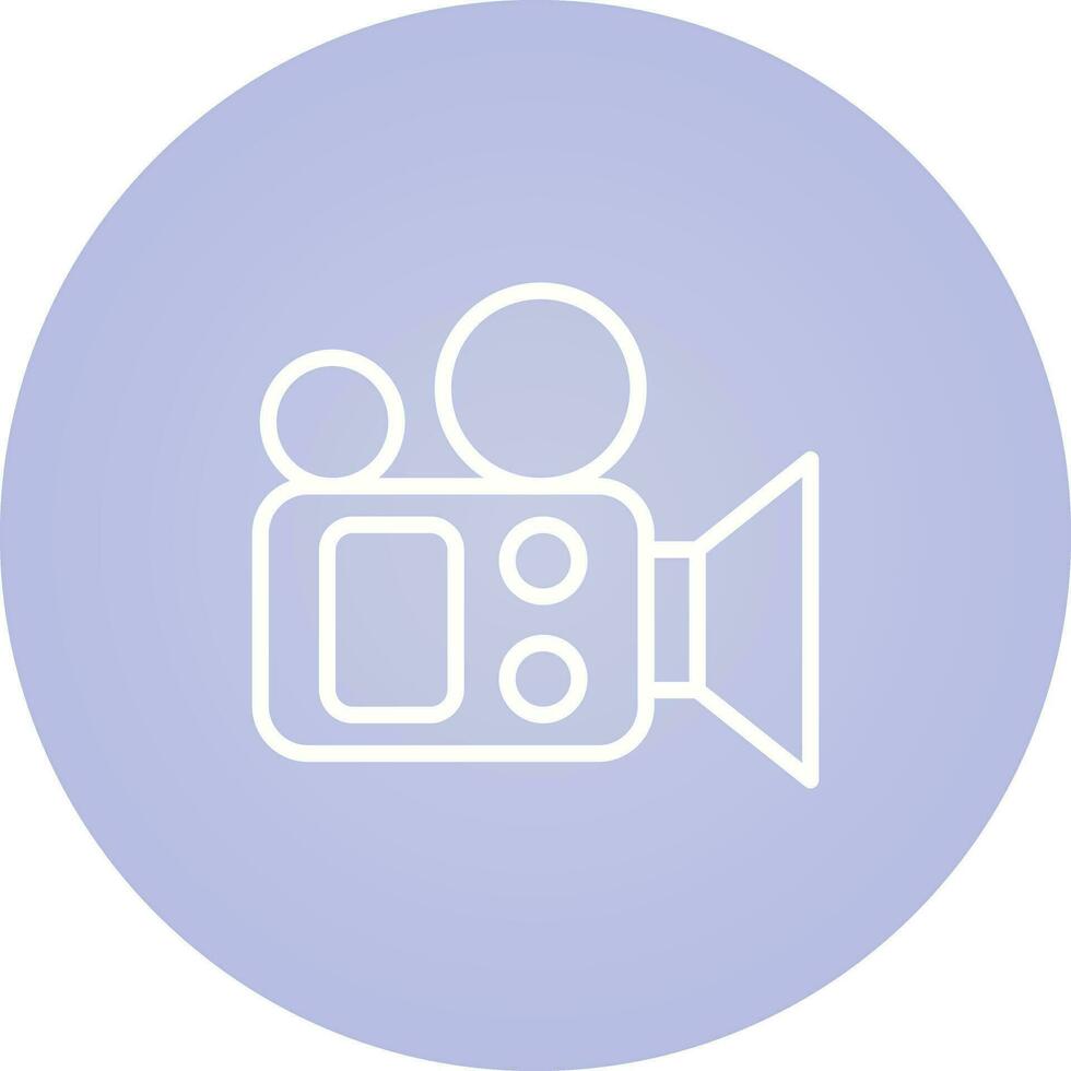 Filmkamera-Vektorsymbol vektor