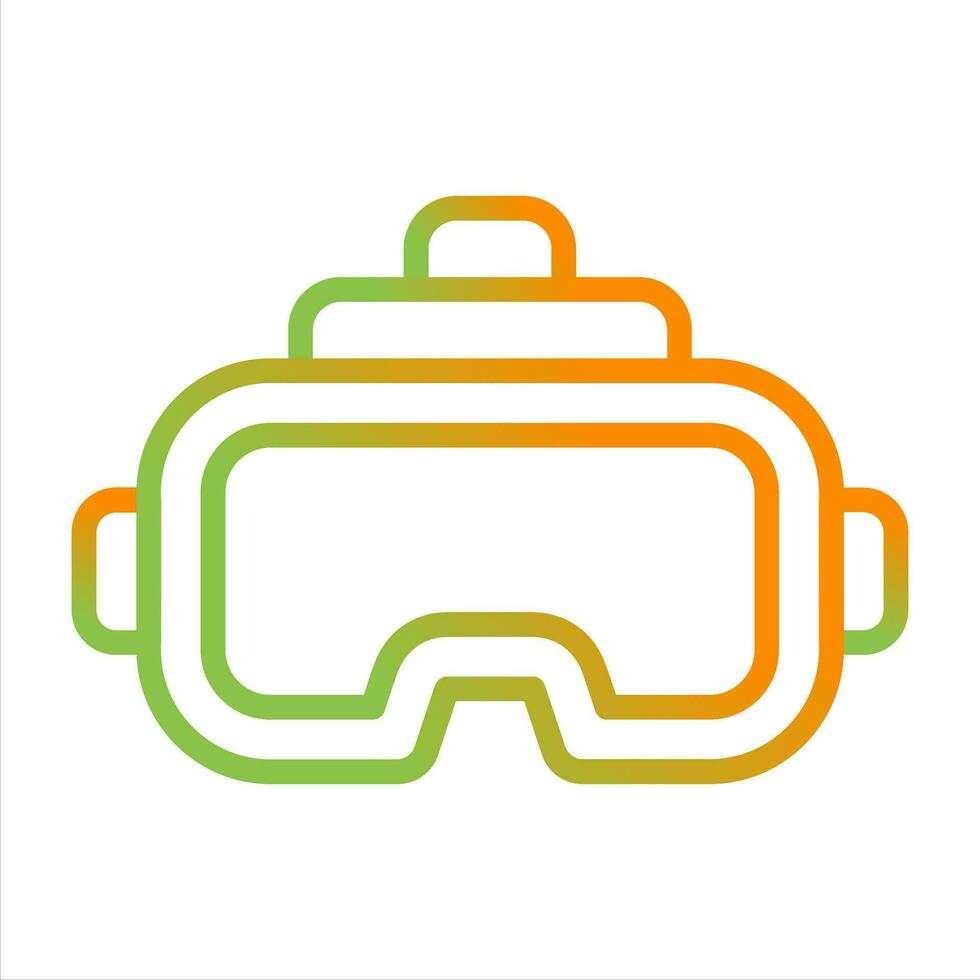 virtuell Wirklichkeit Headset Vektor Symbol