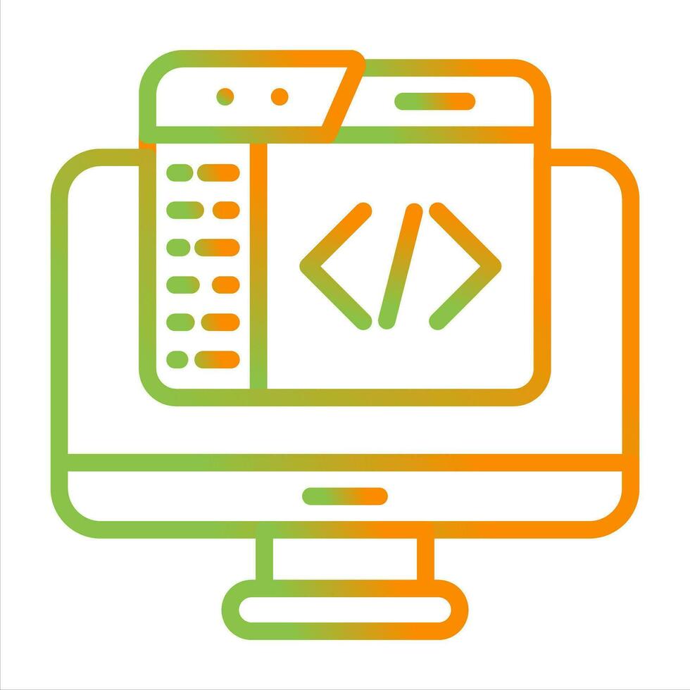 Code Editor Vektor Symbol