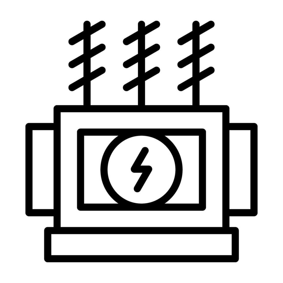 Leistung Transformator Vektor Symbol