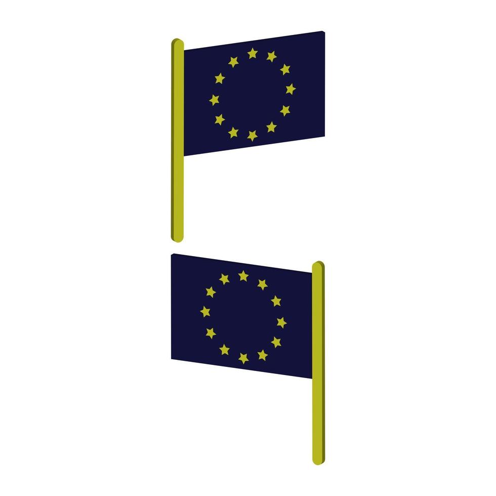 Europeiska unionens flagga på bakgrund vektor