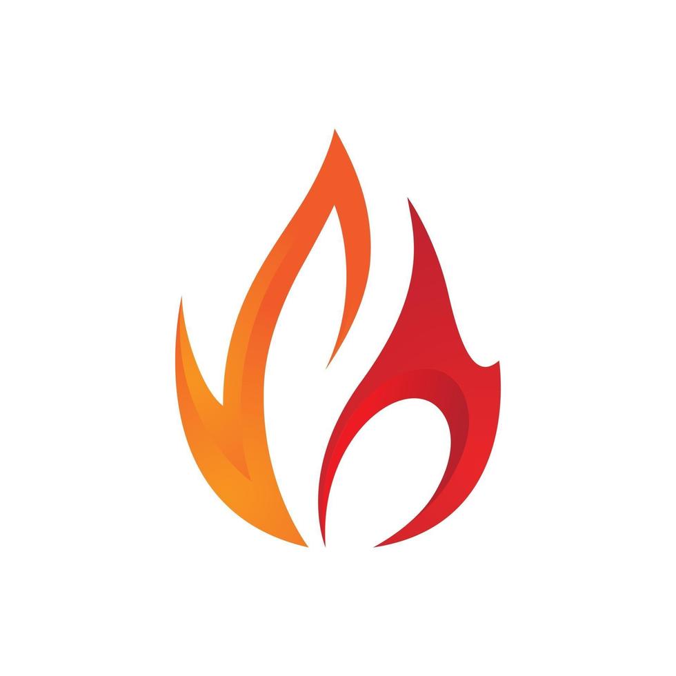 Flamme Logo Vektor Vorlage. Feuer Logo Design Grafik