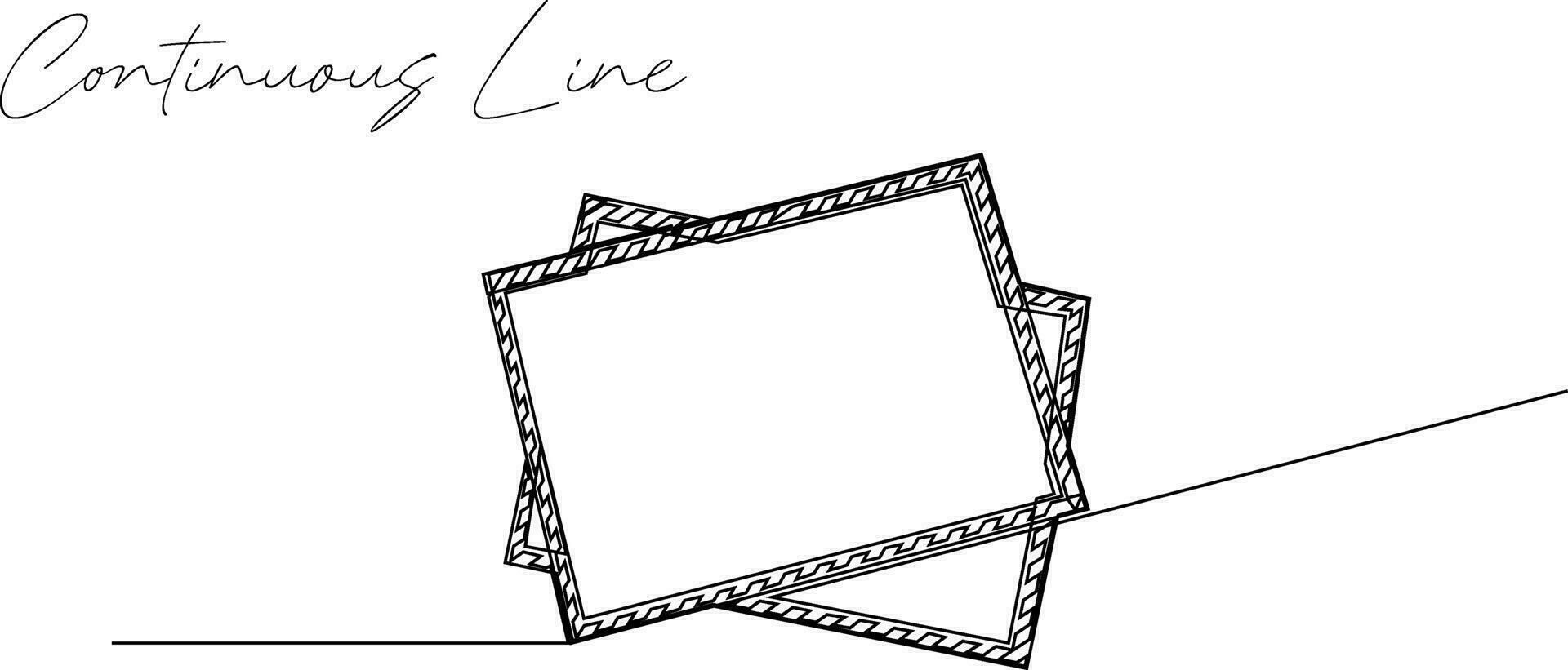 kontinuerlig linje illustration av papper stoppkarta vektor