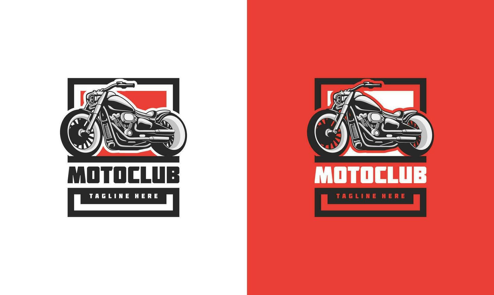 motorcykel klubb logotyp design vektor. motorcykel logotyp illustration isolerat. vektor