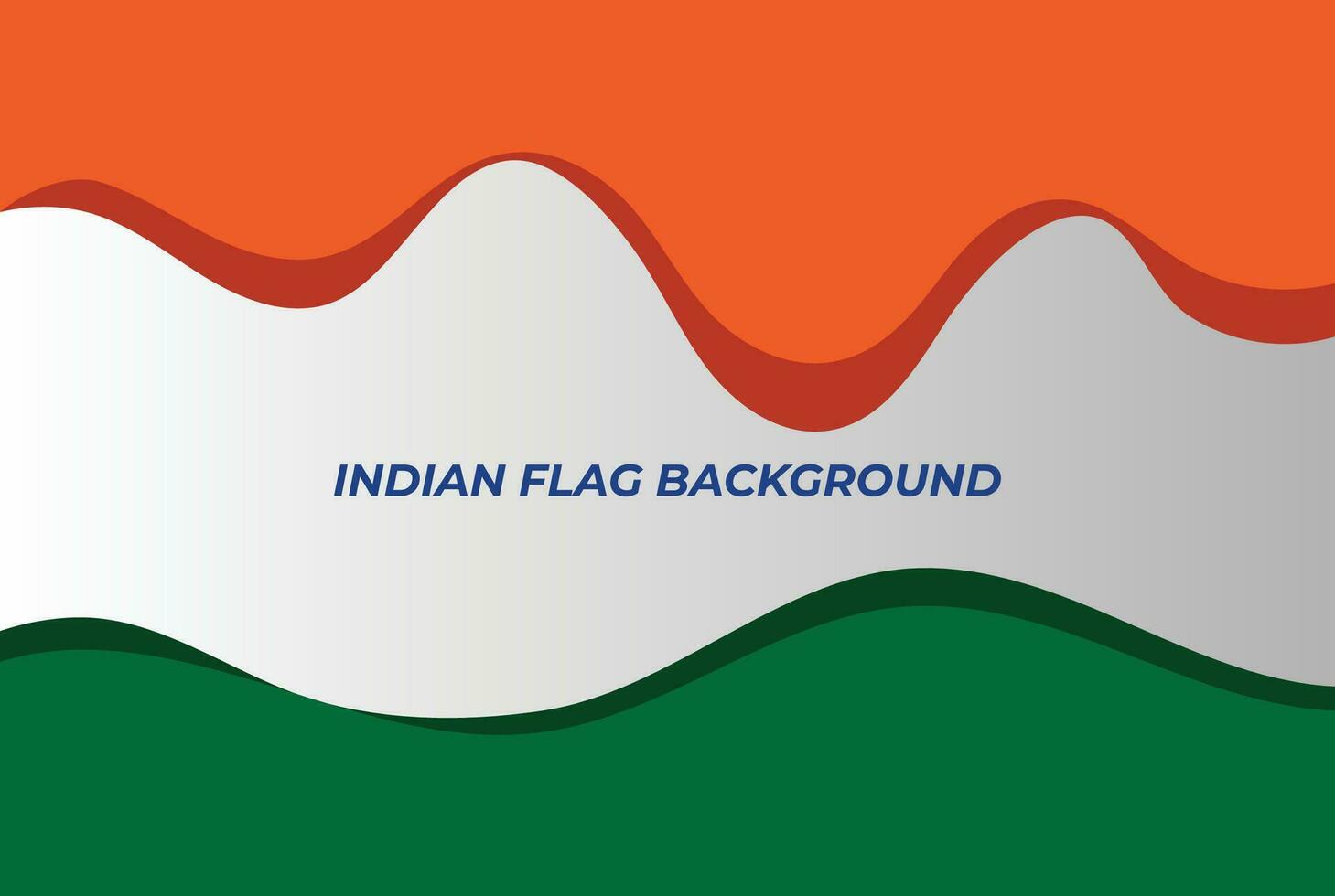 enkel indisk Vinka nationell flagga Färg bakgrund vektor