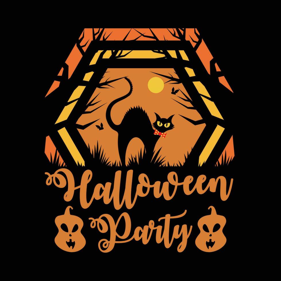 halloween fest t-shirt design vektor