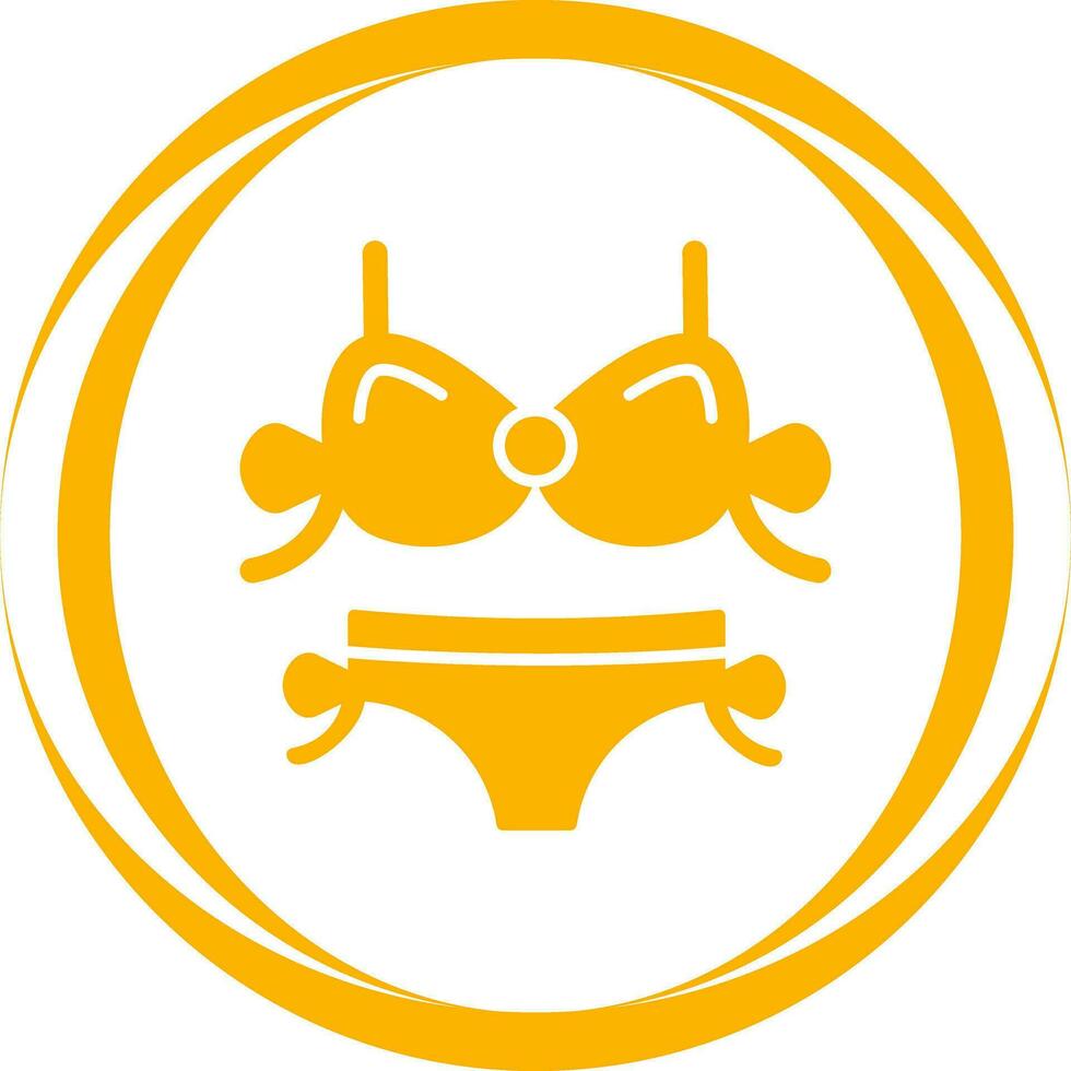 Bikini-Vektor-Symbol vektor