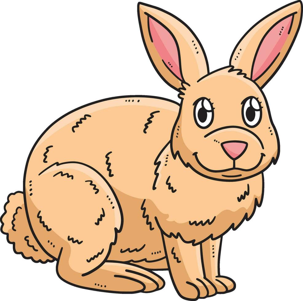 Mutter Hase Karikatur farbig Clip Art Illustration vektor