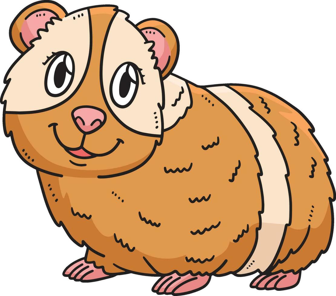 Mutter Guinea Schwein Karikatur farbig Clip Art vektor