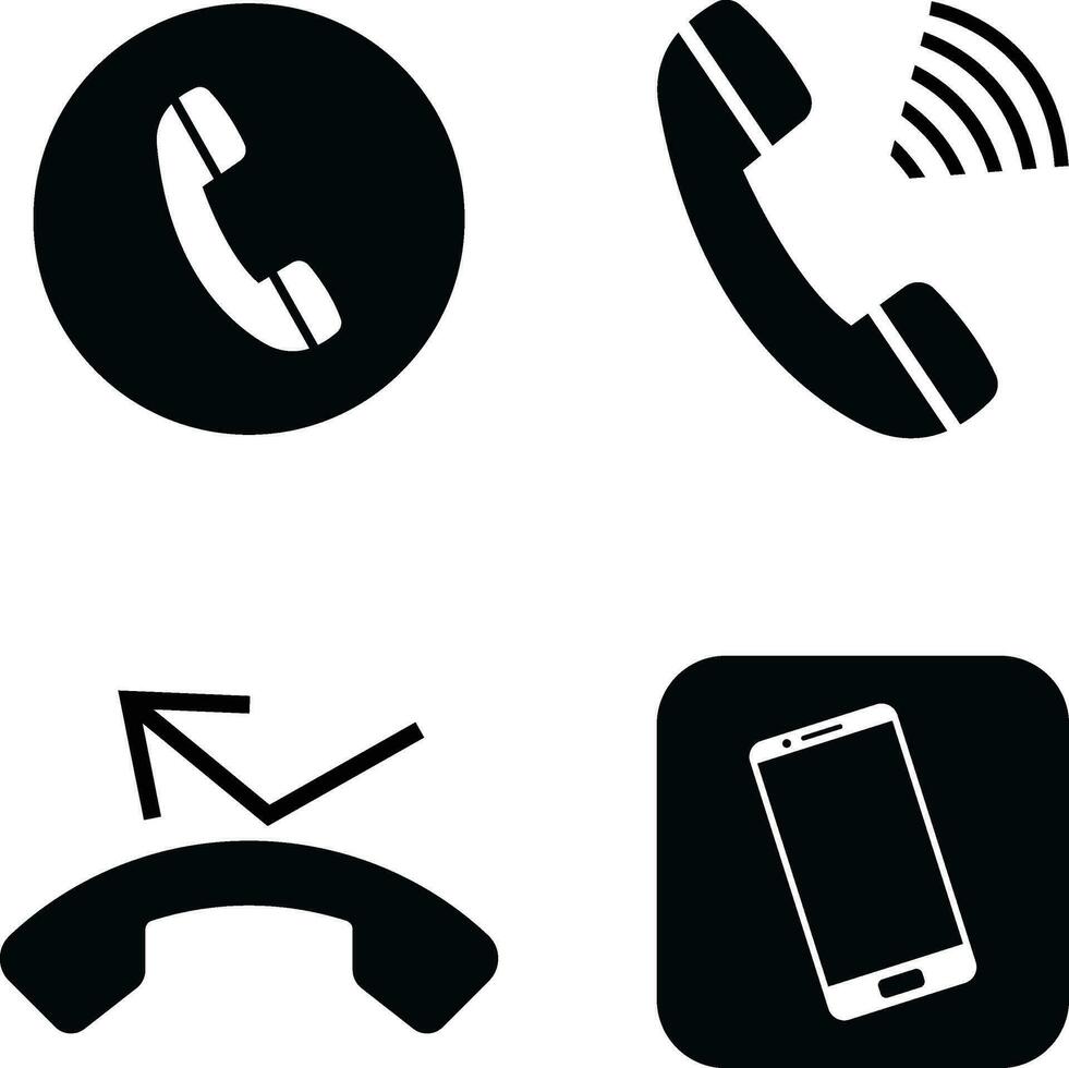 einfach Telefon Symbol. Telefon Symbol Symbol isoliert. Anruf Symbol.Vektor Illustration. vektor