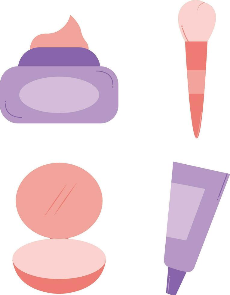 kosmetisch Hautpflege Produkt. Feuchtigkeit Creme, Säure, Anti Falten Serum, Ceramid, Kollagen, Retinol Verbindung, Sonnenschutz Vektor Illustration.