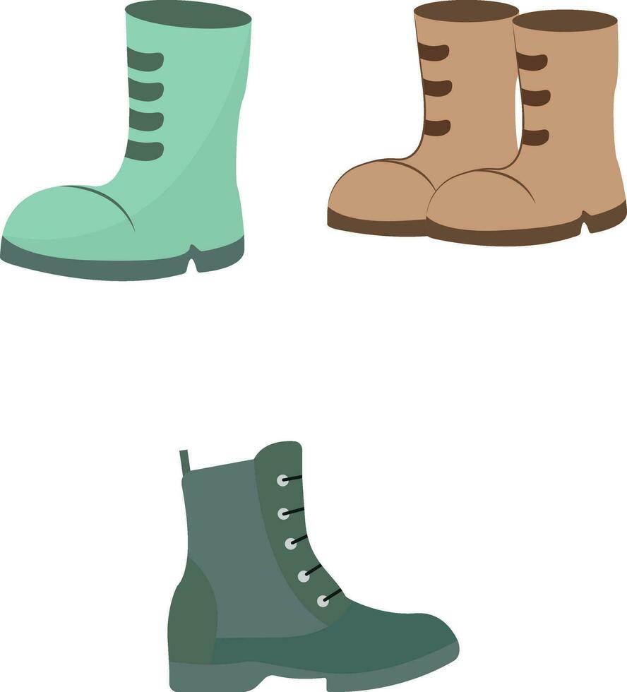 Winter Stiefel. Schuhe Symbol zum Design Dekoration. Vektor Illustration