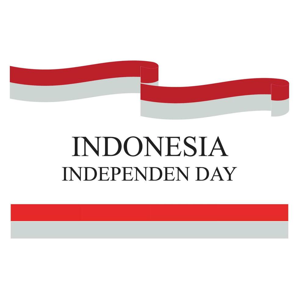 oberoende dag av indonesien vektor design mall
