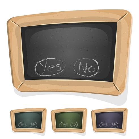 Rolig Blackboard Sign För Ui Game vektor