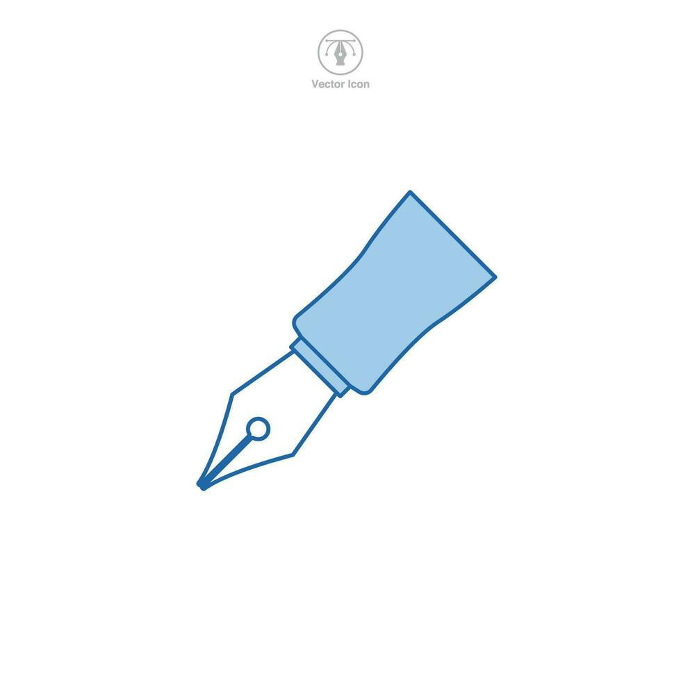 Tinte Stift Symbol Symbol Vektor Illustration isoliert auf Weiß Hintergrund