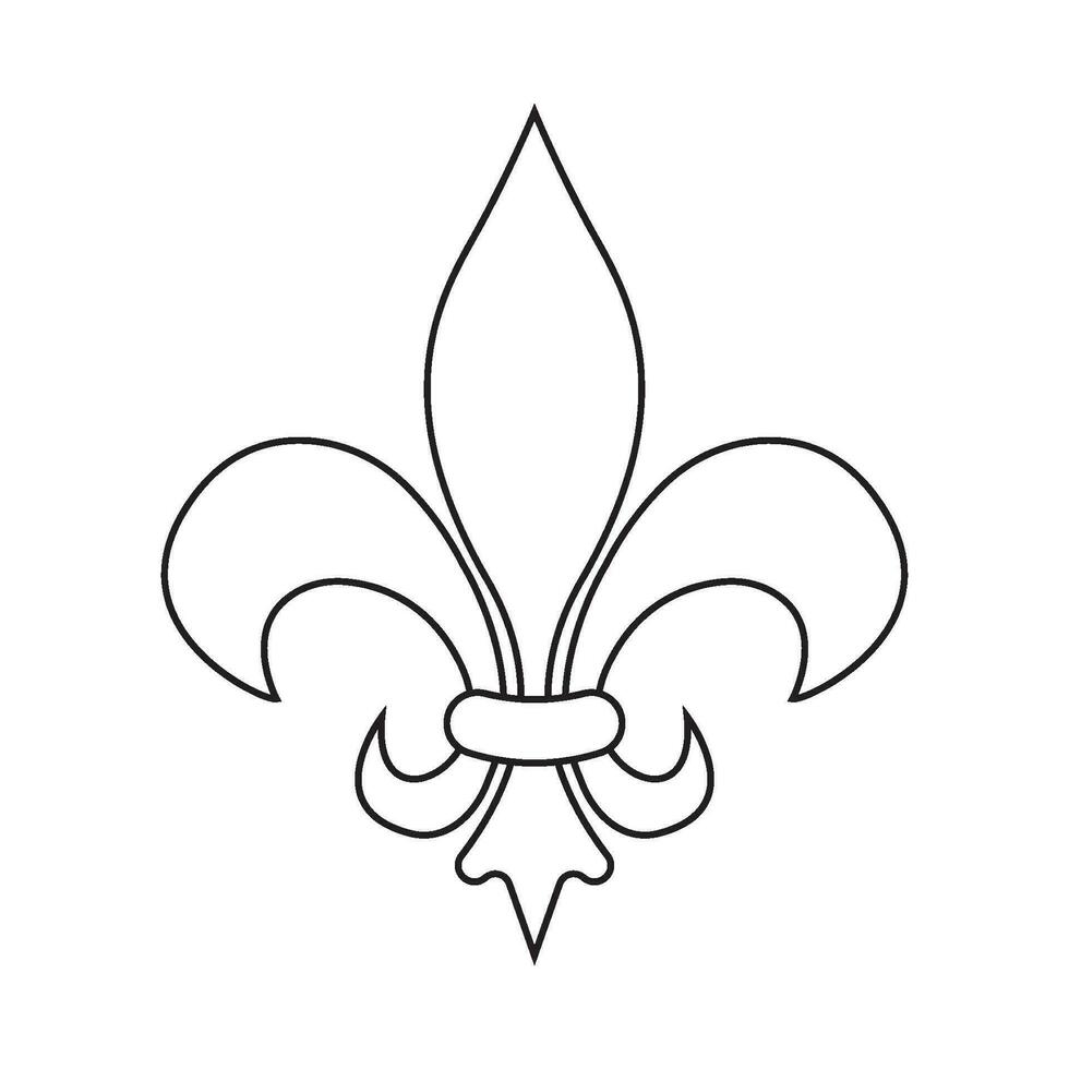 fleur de lis ikon vektor