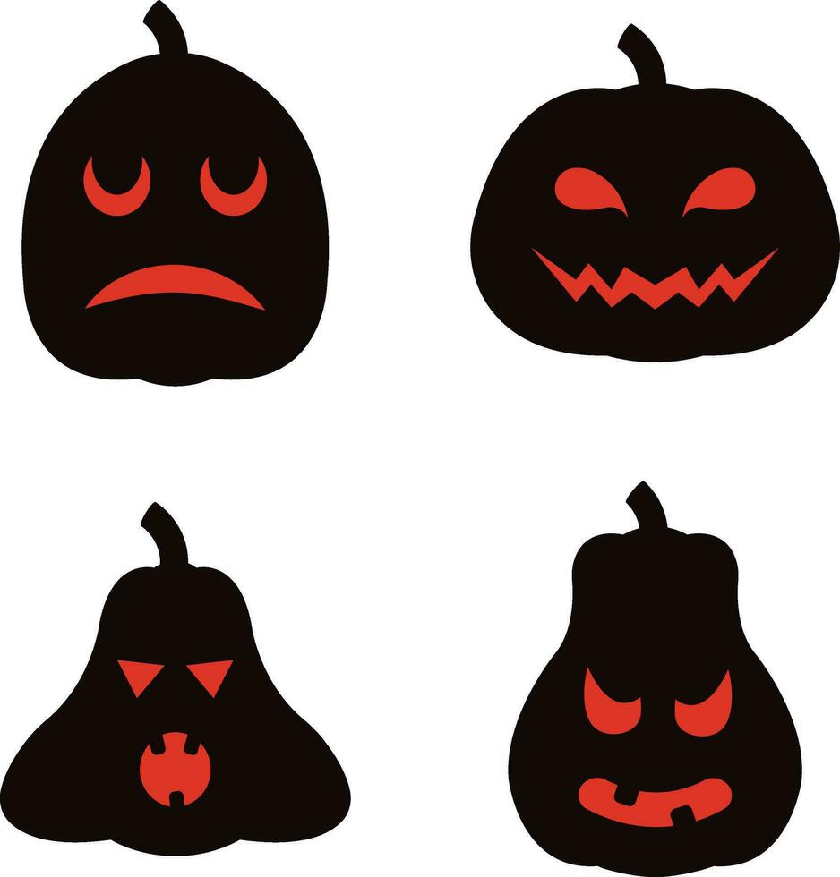 Halloween Kürbis zum Design Dekoration. isoliert auf Weiß Hintergrund. Vektor Illustration