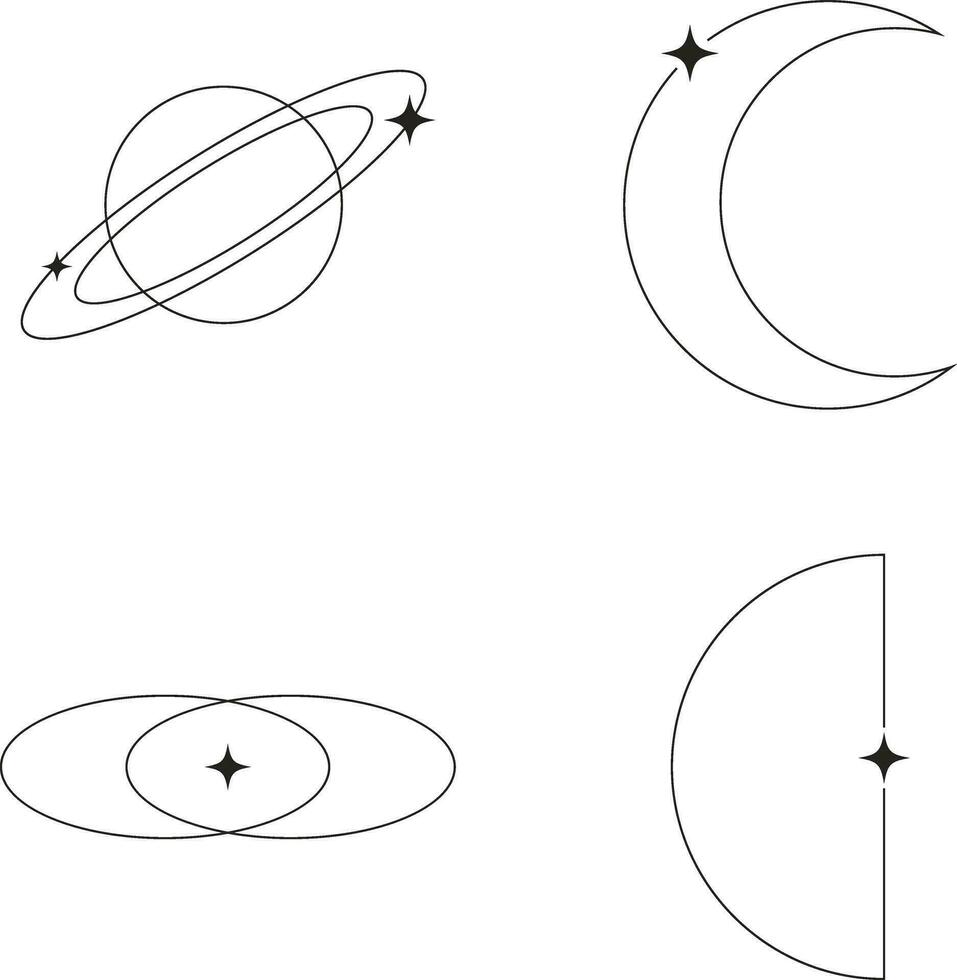 monoline minimalistisk form element. för design element mallar.vektor illustration vektor