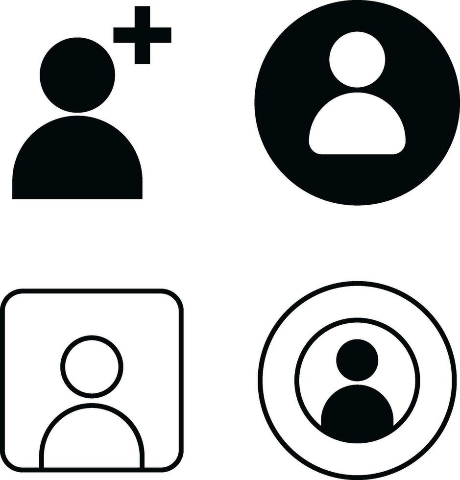 Benutzer Profil Symbol, für Sozial Medien Benutzer. Vektor Illustration