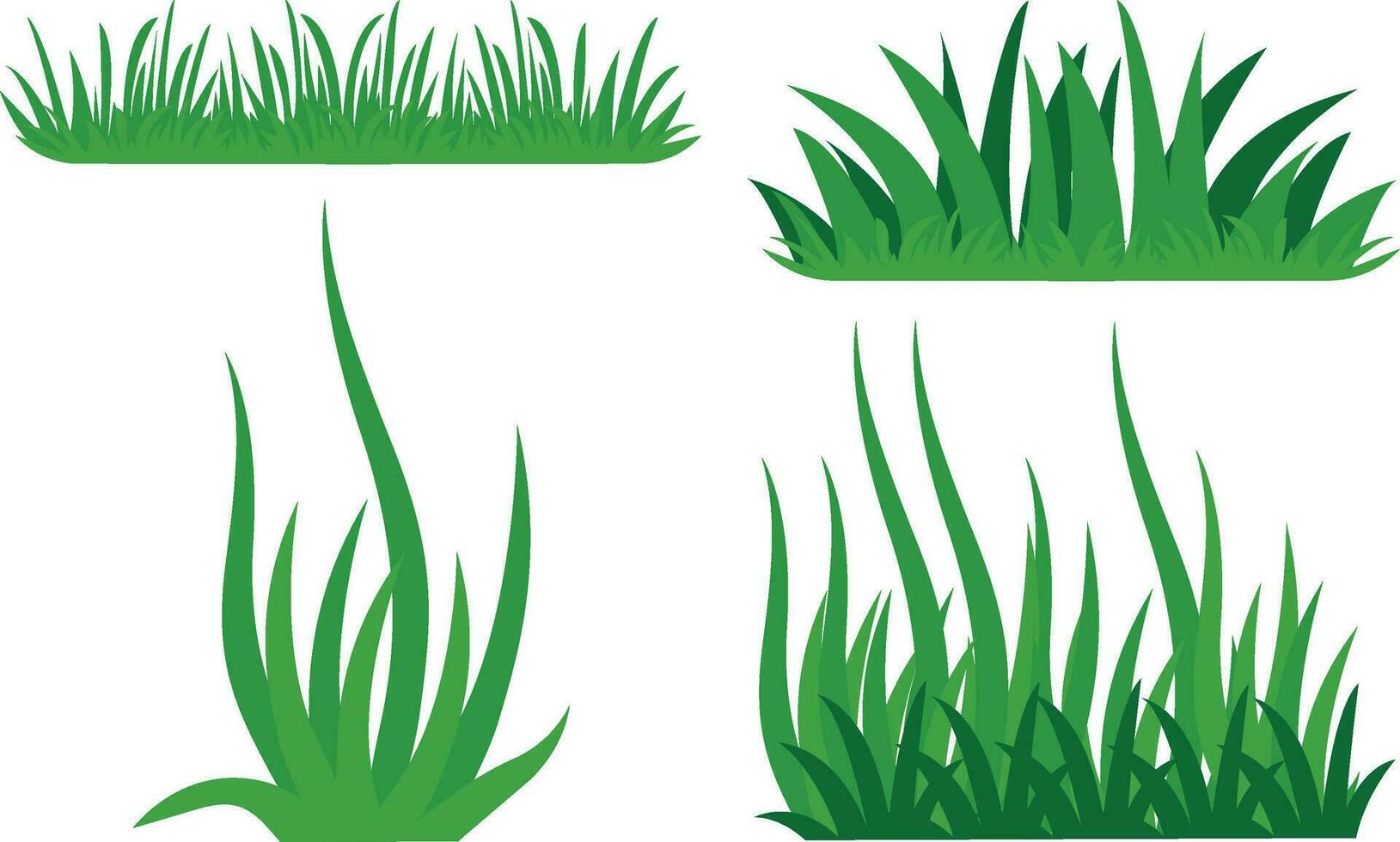 gräs illustration. vektor uppsättning för design dekoration. naturlig material för samla.vektor illustration