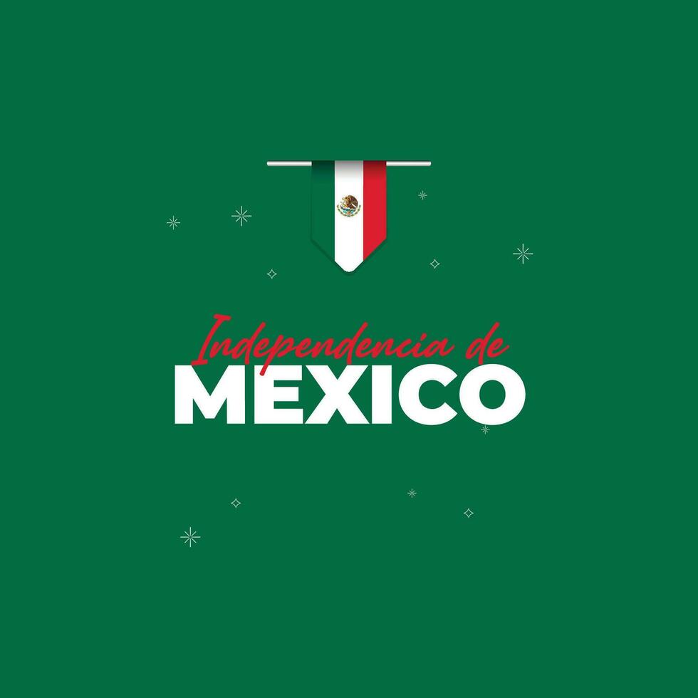 Mexiko Unabhängigkeit Tag Design Vorlage vektor