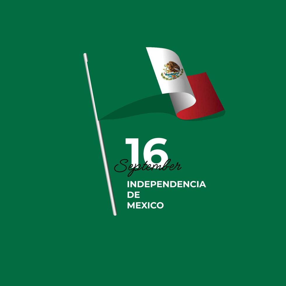 Mexiko Unabhängigkeit Tag Design Vorlage vektor
