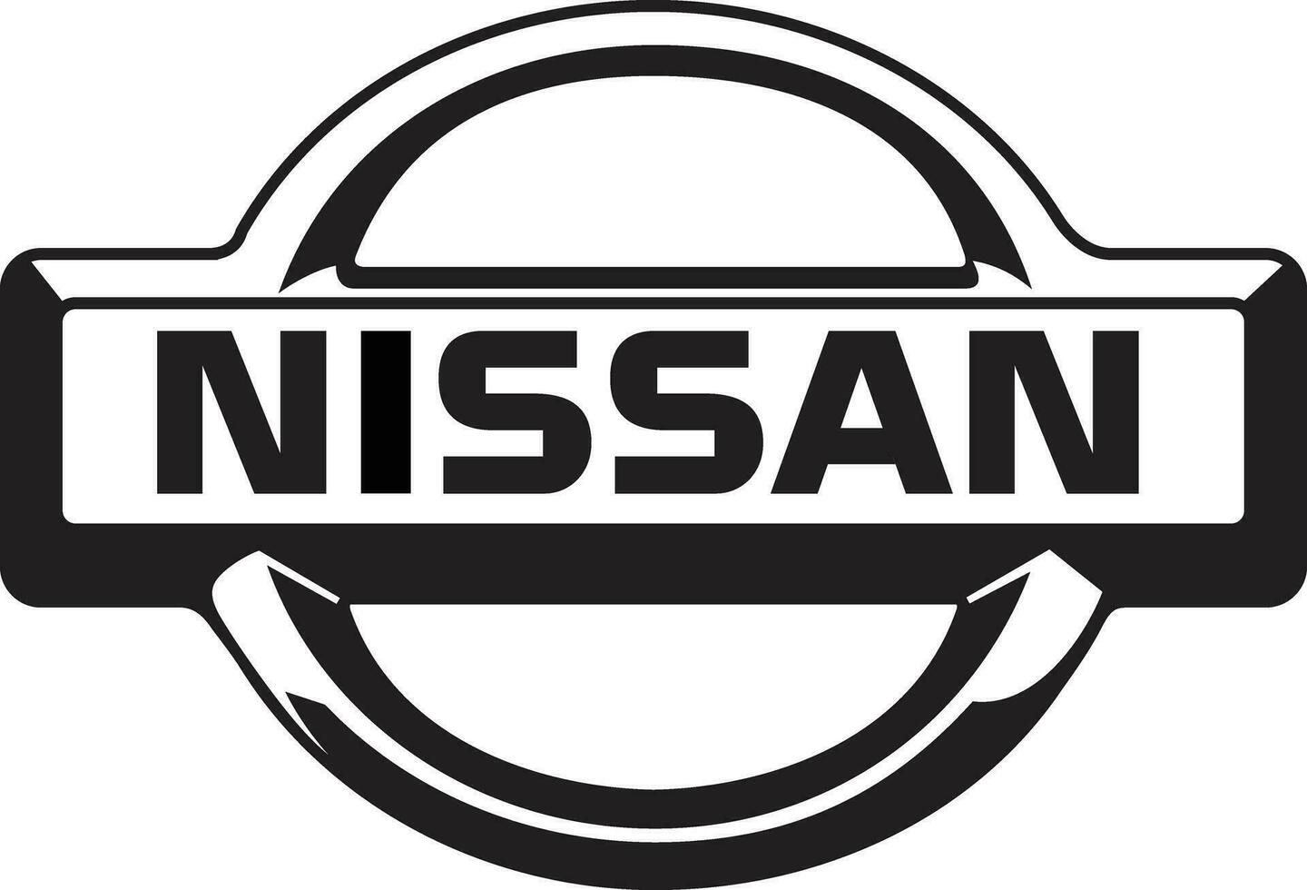 Ankara turkiye 19 Juli 2023 Nissan Auto Marke Logo Marke vektor