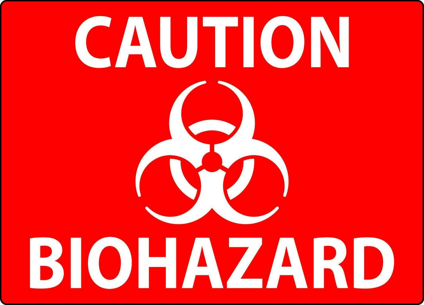 biohazard tecken, varning biohazard tecken vektor