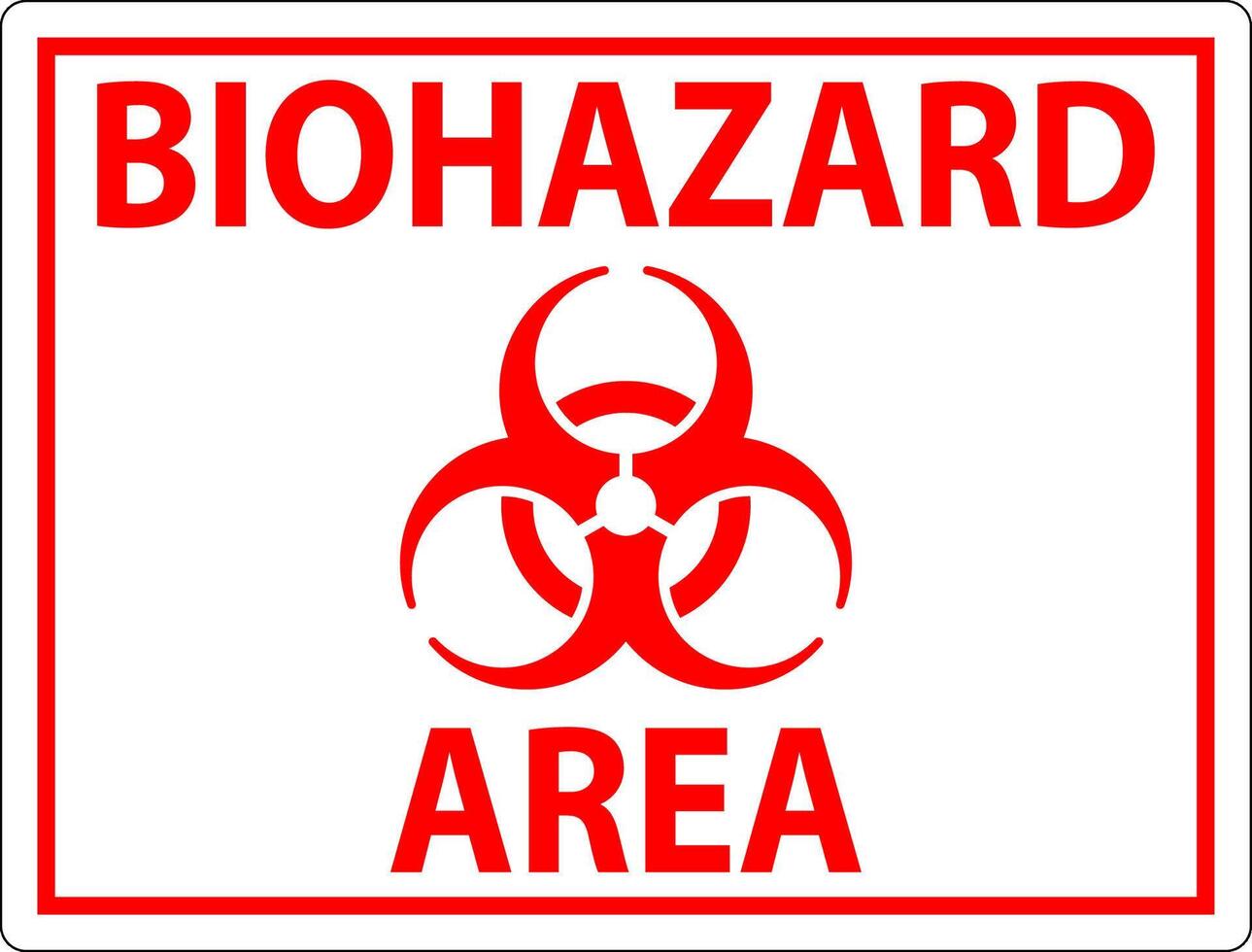 biohazard tecken, biohazard område vektor