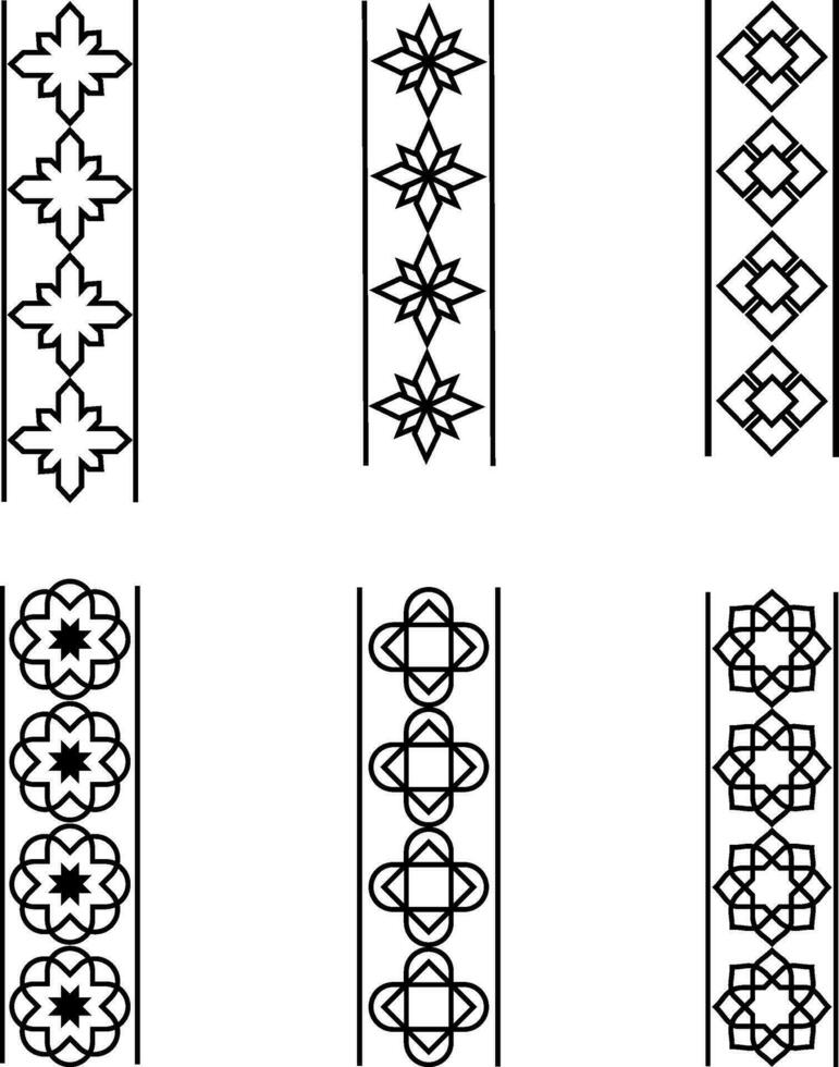 Ader islamisch Rahmen Element. zum Design Dekoration Vorlage, Banner usw. Vektor Illustration