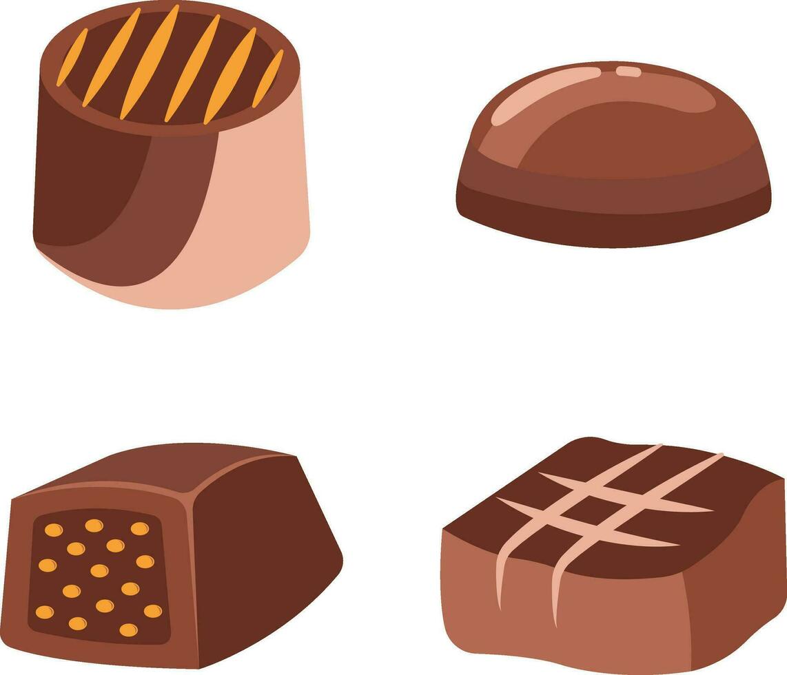 värld choklad dag element med choklad bar bakgrund. vektor illustration