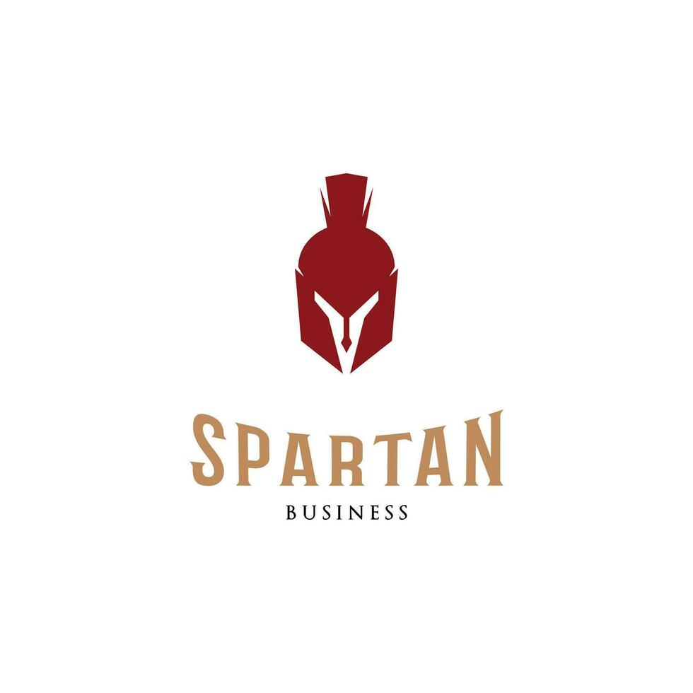 spartansk ikon logotyp design mall vektor