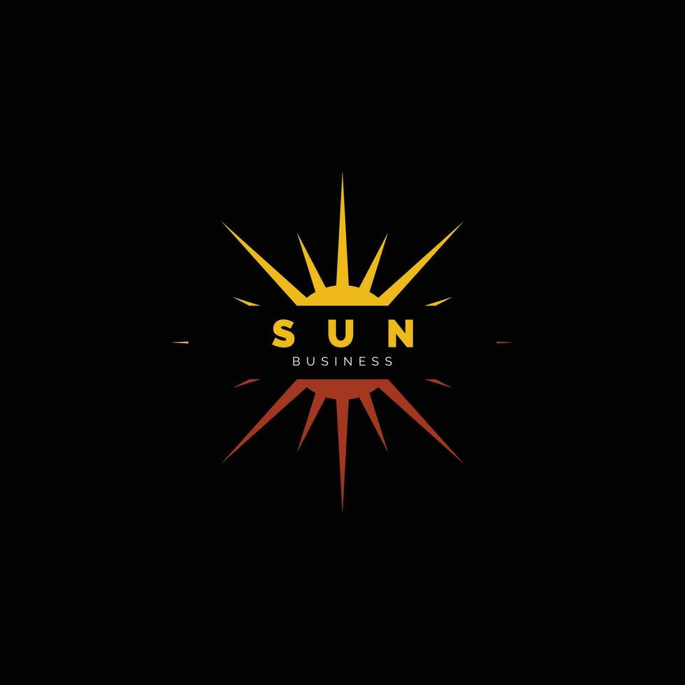 Sonne-Symbol-Logo-Design-Vorlage vektor