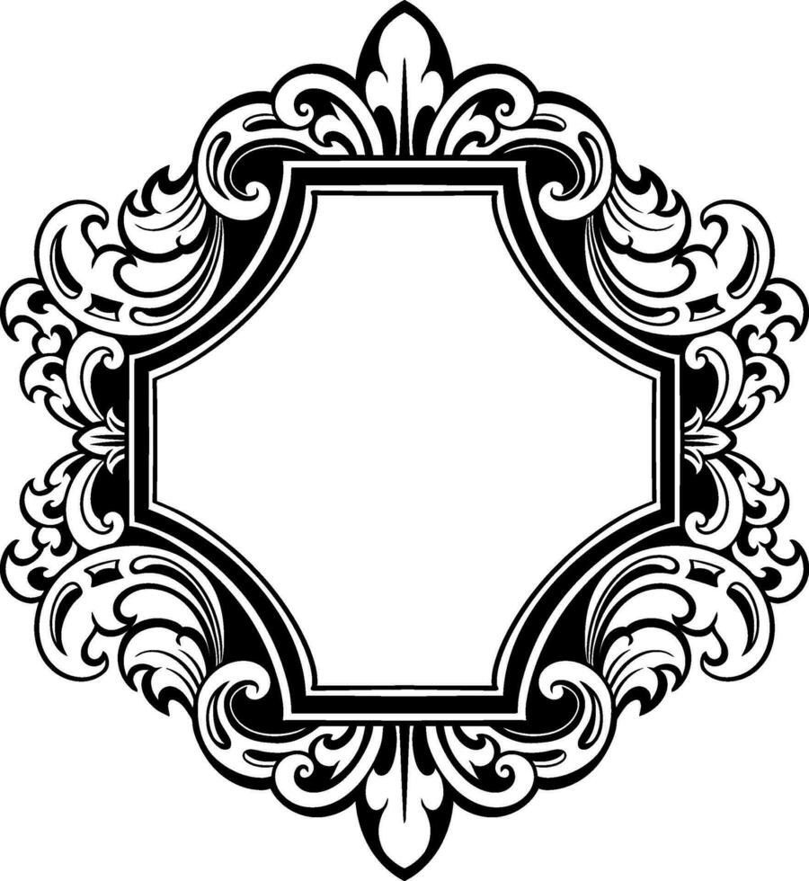Ornament Muster Rahmen Linie Kunst vektor