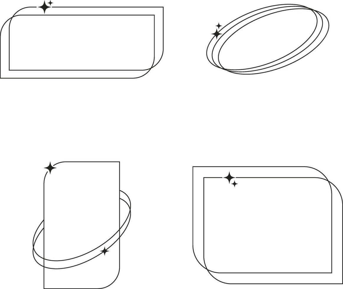 monoline minimalistisk form element. för design element mallar.vektor illustration vektor