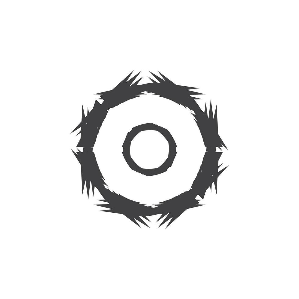cirkel ringa virvla runt abstrakt logotyp vektor