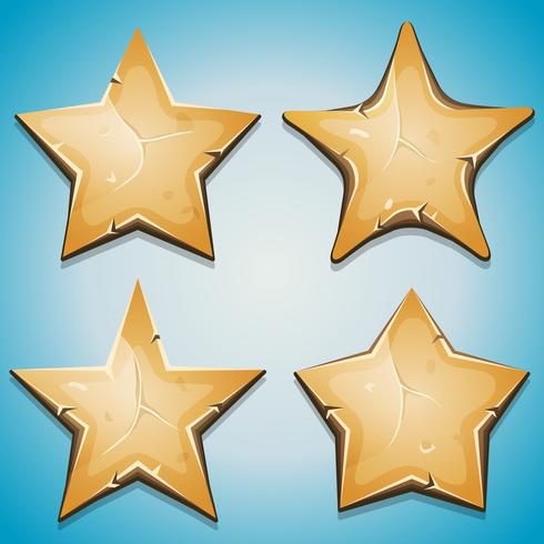 Sand Stars Icons für Ui-Spiel vektor