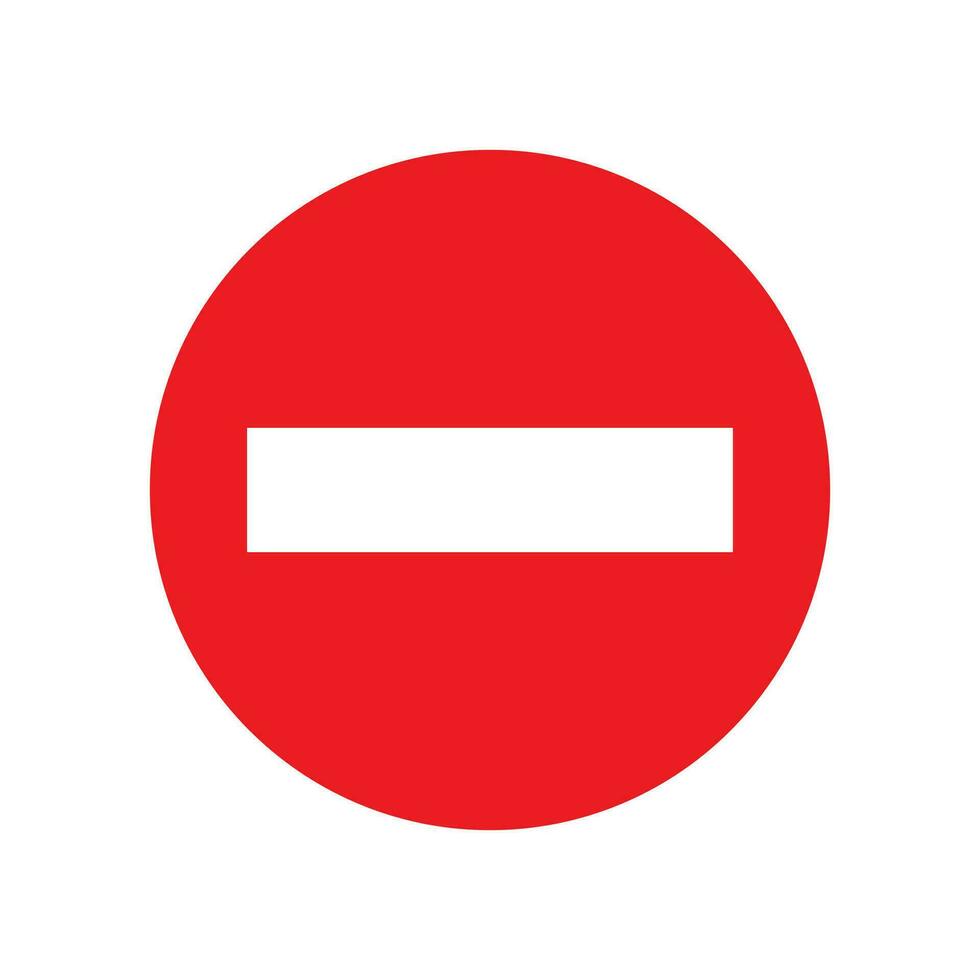 halt Zeichen Vektor Design Illustration der Verkehr Zeichen Symbol