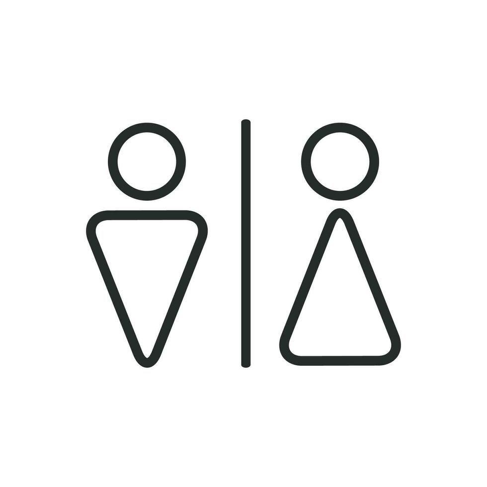 Toilette Symbol Vektor Design Illustration Toilette Zeichen