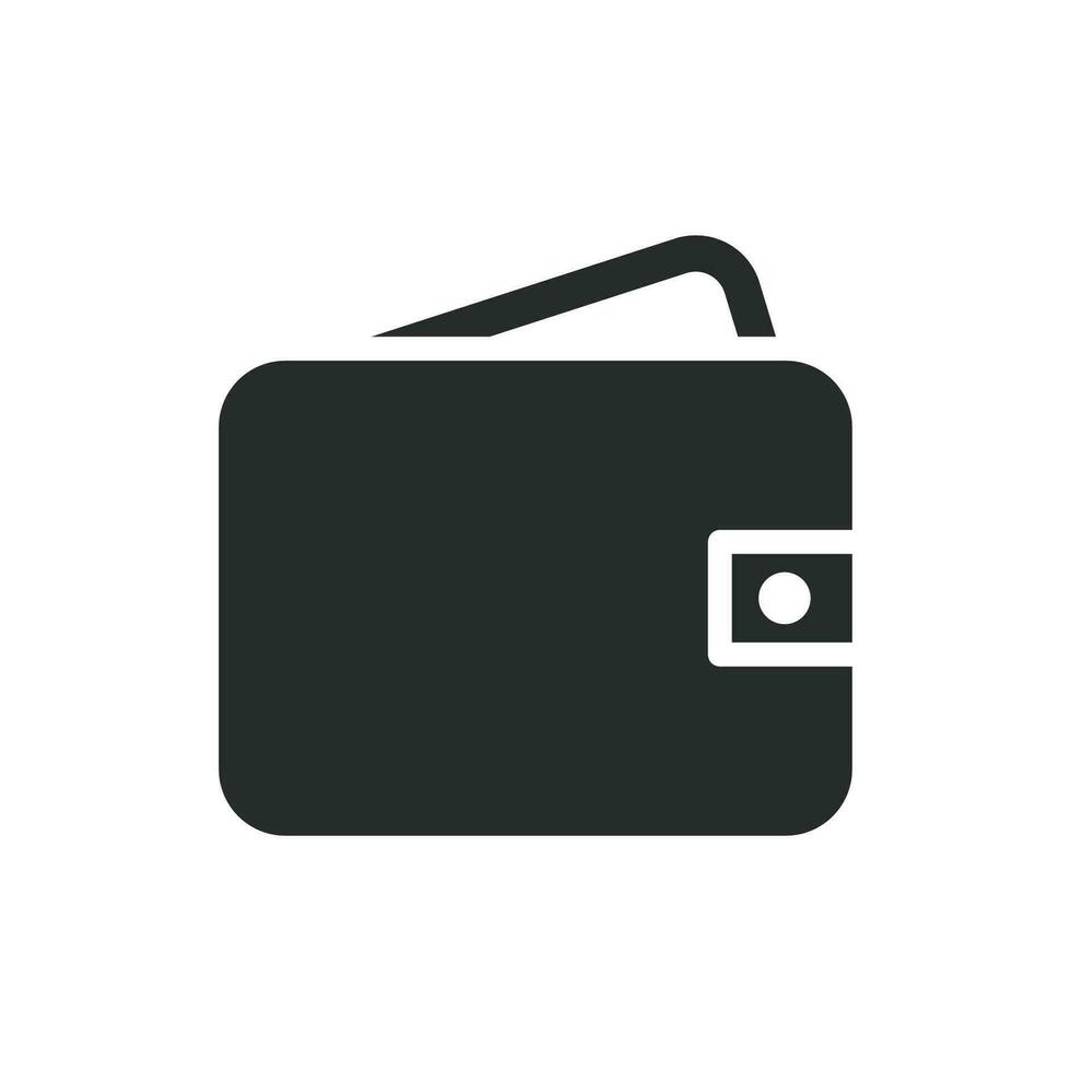 Brieftasche Symbol Vektor Design Illustration Speichern Geld Konzept