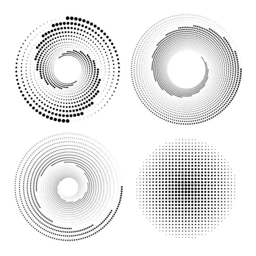 svart halvton cirkel. svart polka punkt. modern halvton bakgrund, bakgrund, textur. vektor illustration.