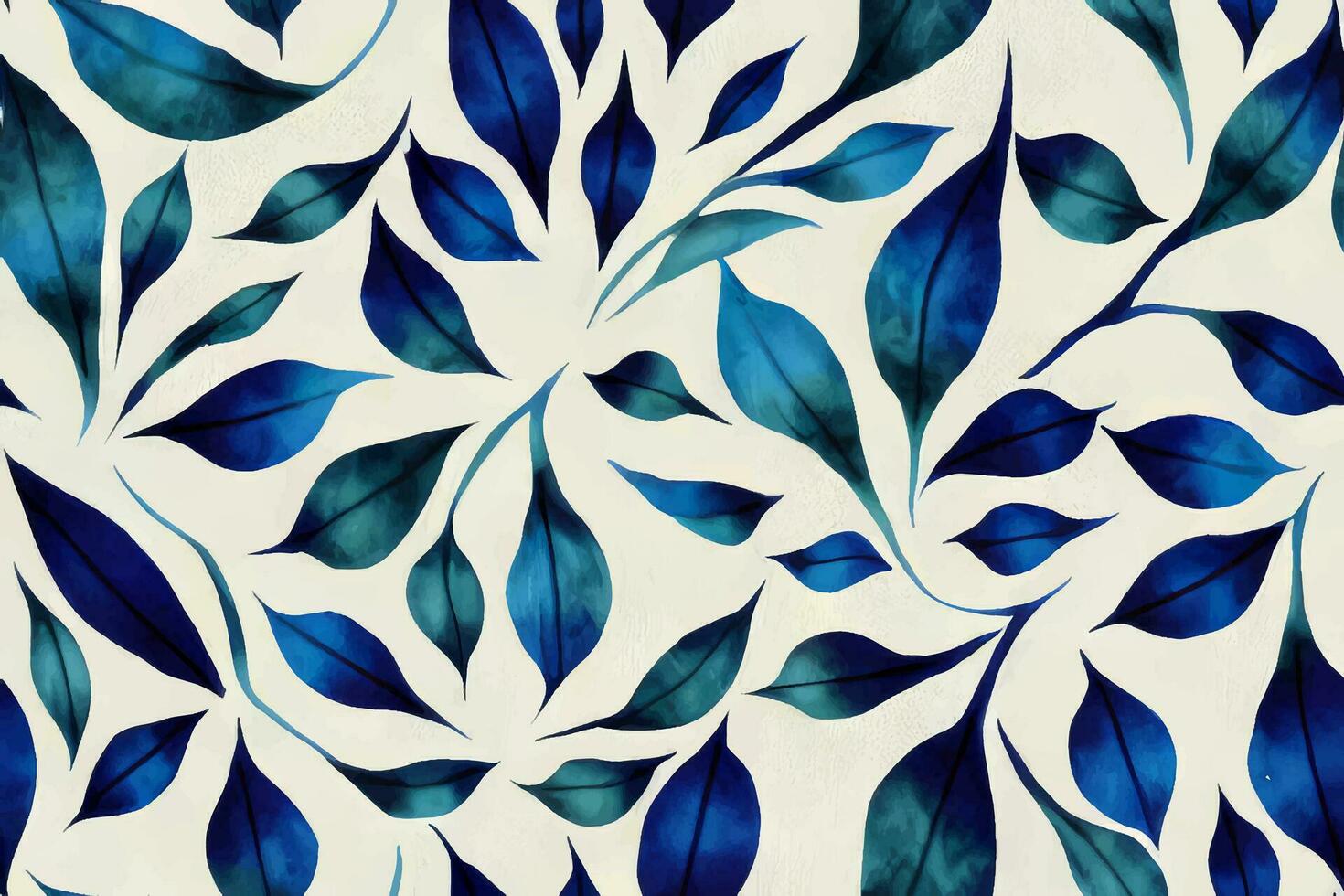 slips färga shibori tye dö abstrakt batik borsta bläck spiral virvla runt tyg cirkel sömlös design måla retro botanisk geometrisk upprepa teckning bricka vektor grön brun mörk blå färger , blå löv