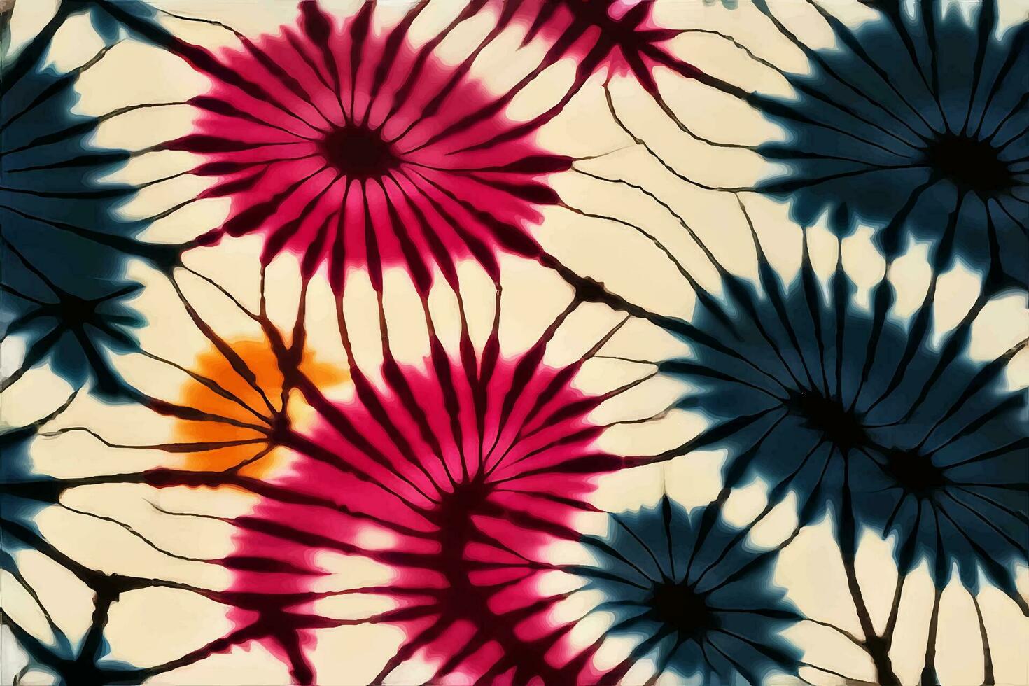 slips färga shibori tye dö abstrakt grön brun mörk blå färger måla batik borsta bläck spiral virvla runt tyg retro botanisk cirkel sömlös design geometrisk upprepa teckning bricka vektor , gammal Färg