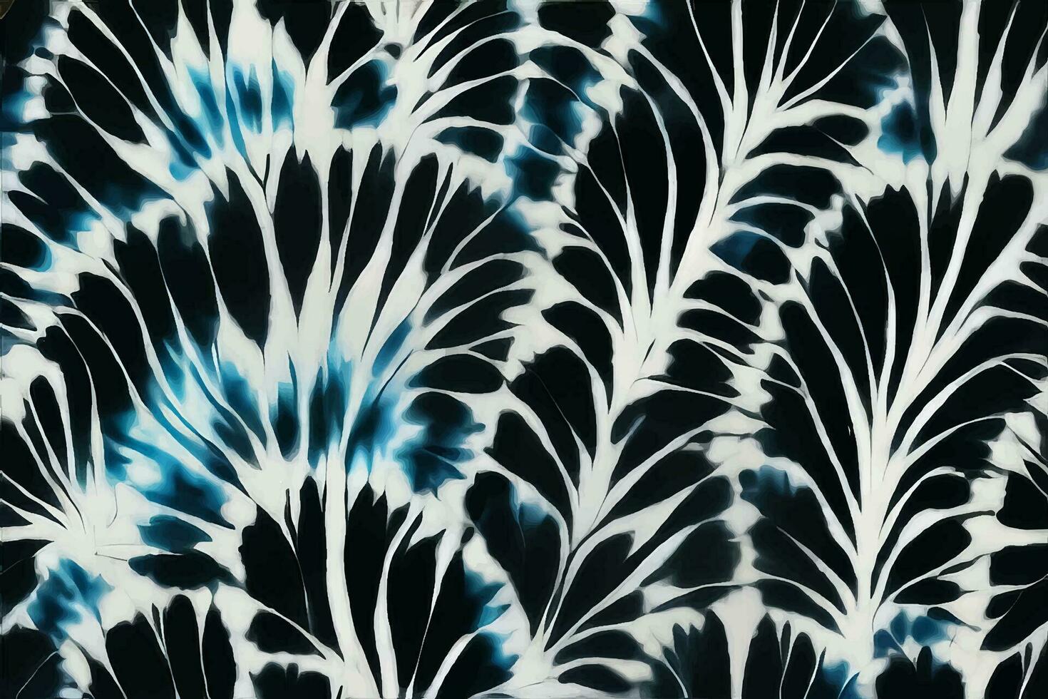 Krawatte Farbstoff Shibori tye sterben abstrakt Kreis nahtlos Design Grün braun dunkel Blau Farben Farbe Batik Bürste Tinte Spiral- Strudel Stoff retro botanisch geometrisch wiederholen Zeichnung Fliese Vektor , schwarz Gefieder