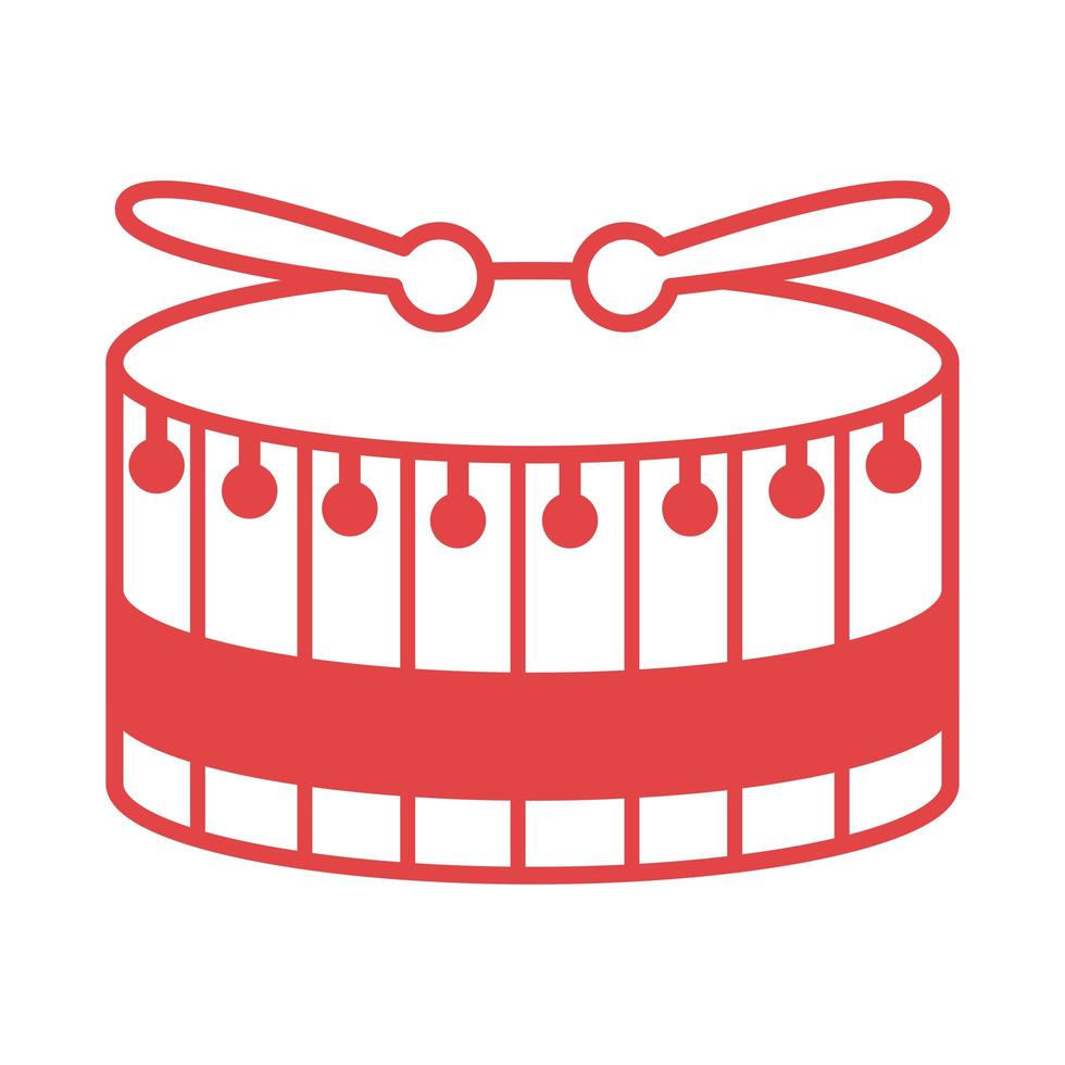 Drum Instrument Line Style Icon vektor