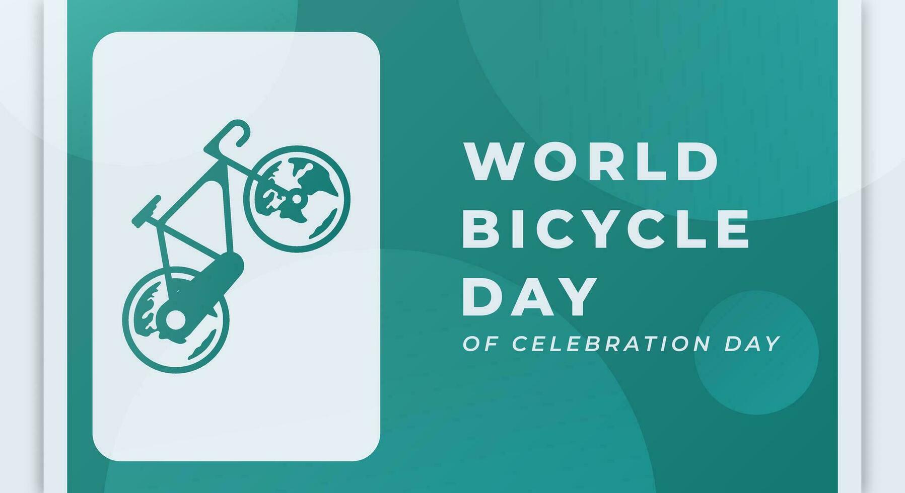 värld cykel dag firande vektor design illustration för bakgrund, affisch, baner, reklam, hälsning kort