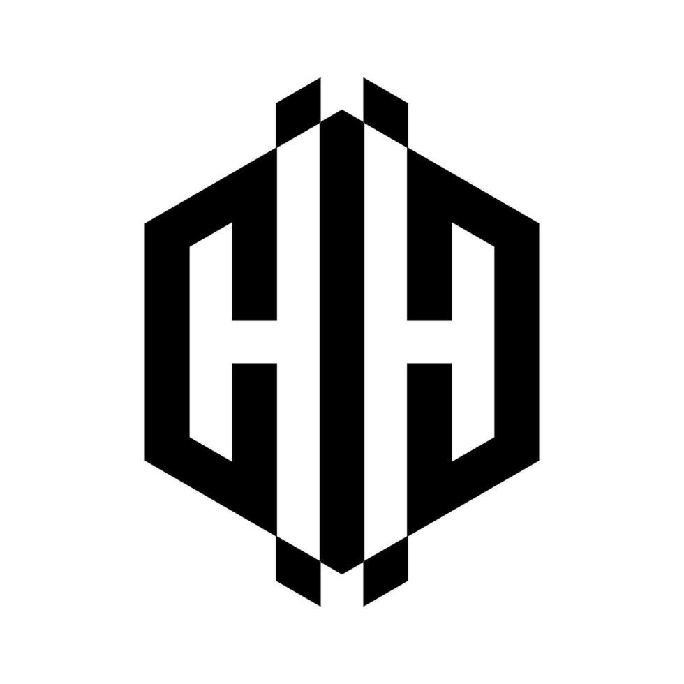 sexhörning brev h logotyp design för företag vektor