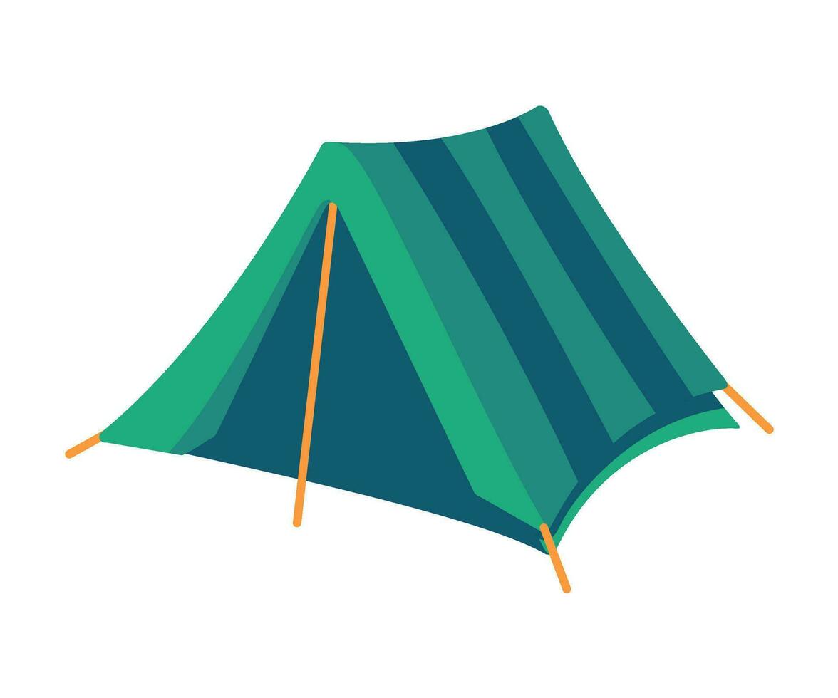Zelt Camping Symbol. Festzelt Zelte zum Leben im das Wald Familie Ferien Aktivitäten vektor