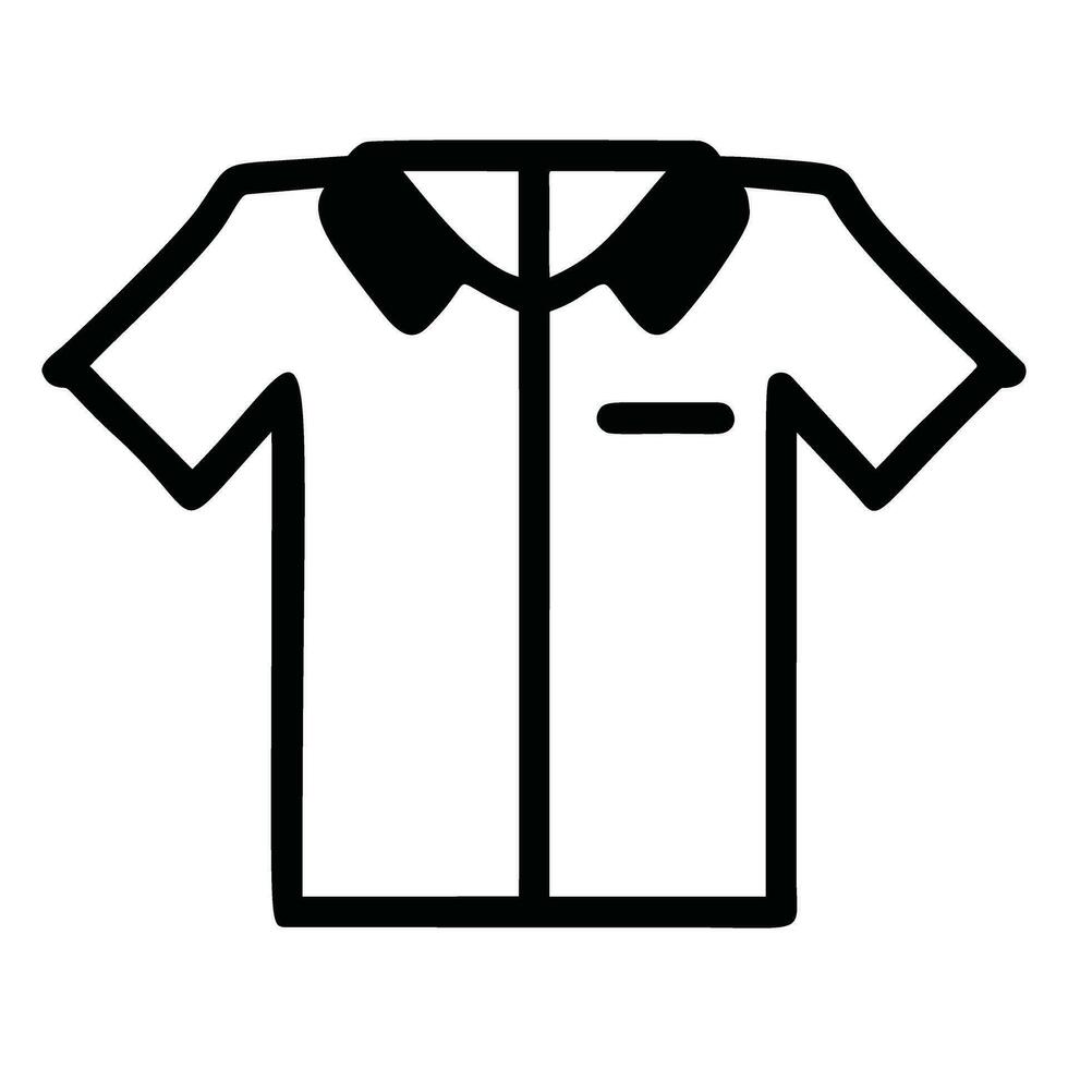 minimalistisk skjorta ikon piktogram stil vektor bild